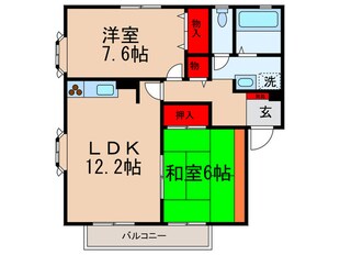 サンライズフロ－ラの物件間取画像